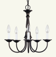 Livex Lighting - 6030-07 - Five Light Chandelier - Home Basics - Bronze