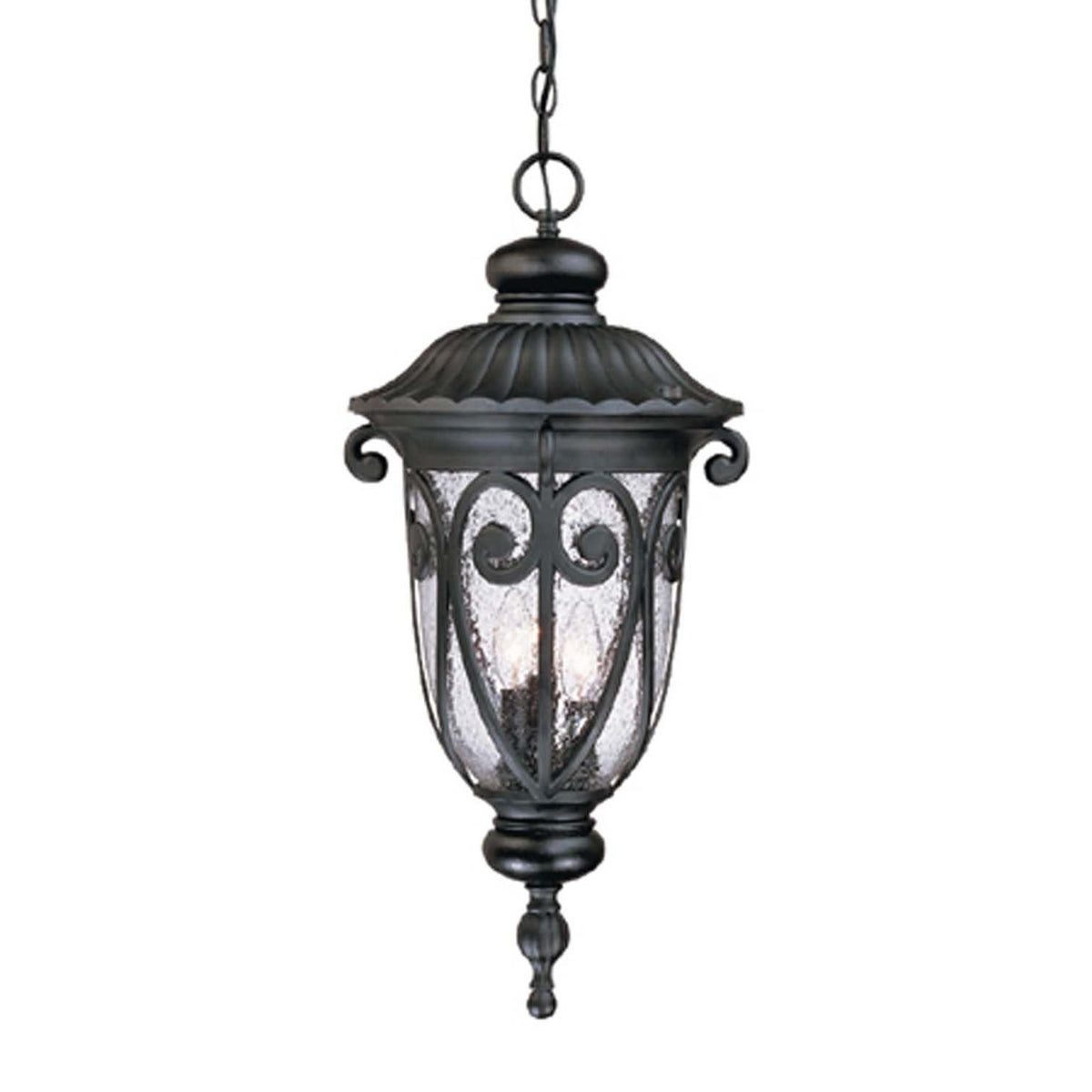 Acclaim Lighting - 2126BK - Three Light Hanging Lantern - Naples - Matte Black