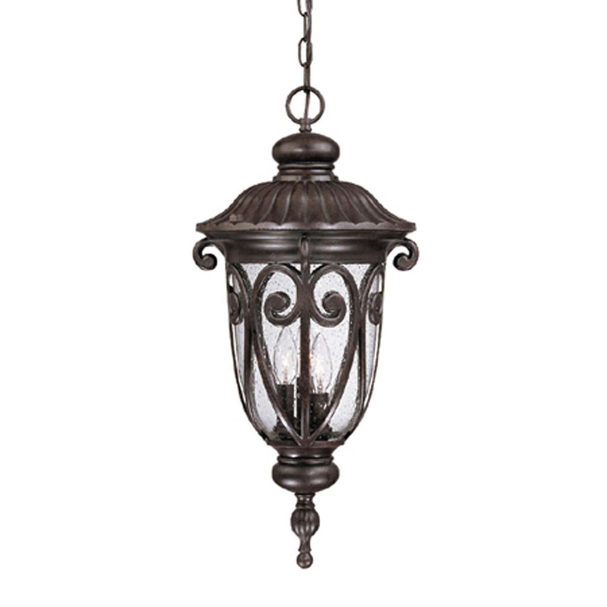 Acclaim Lighting - 2126MM - Three Light Hanging Lantern - Naples - Marbleized Mahogany