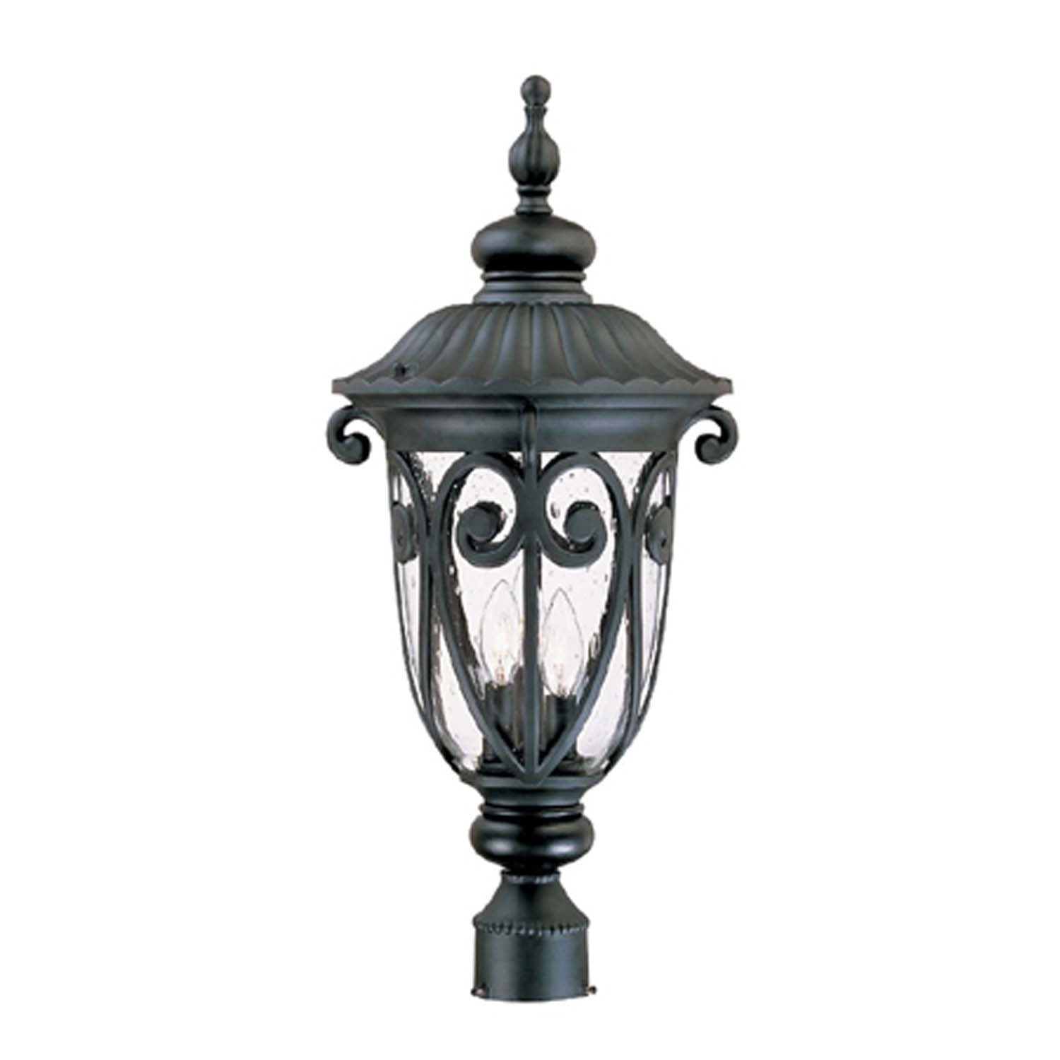 Acclaim Lighting - 2127BK - Three Light Post Mount - Naples - Matte Black