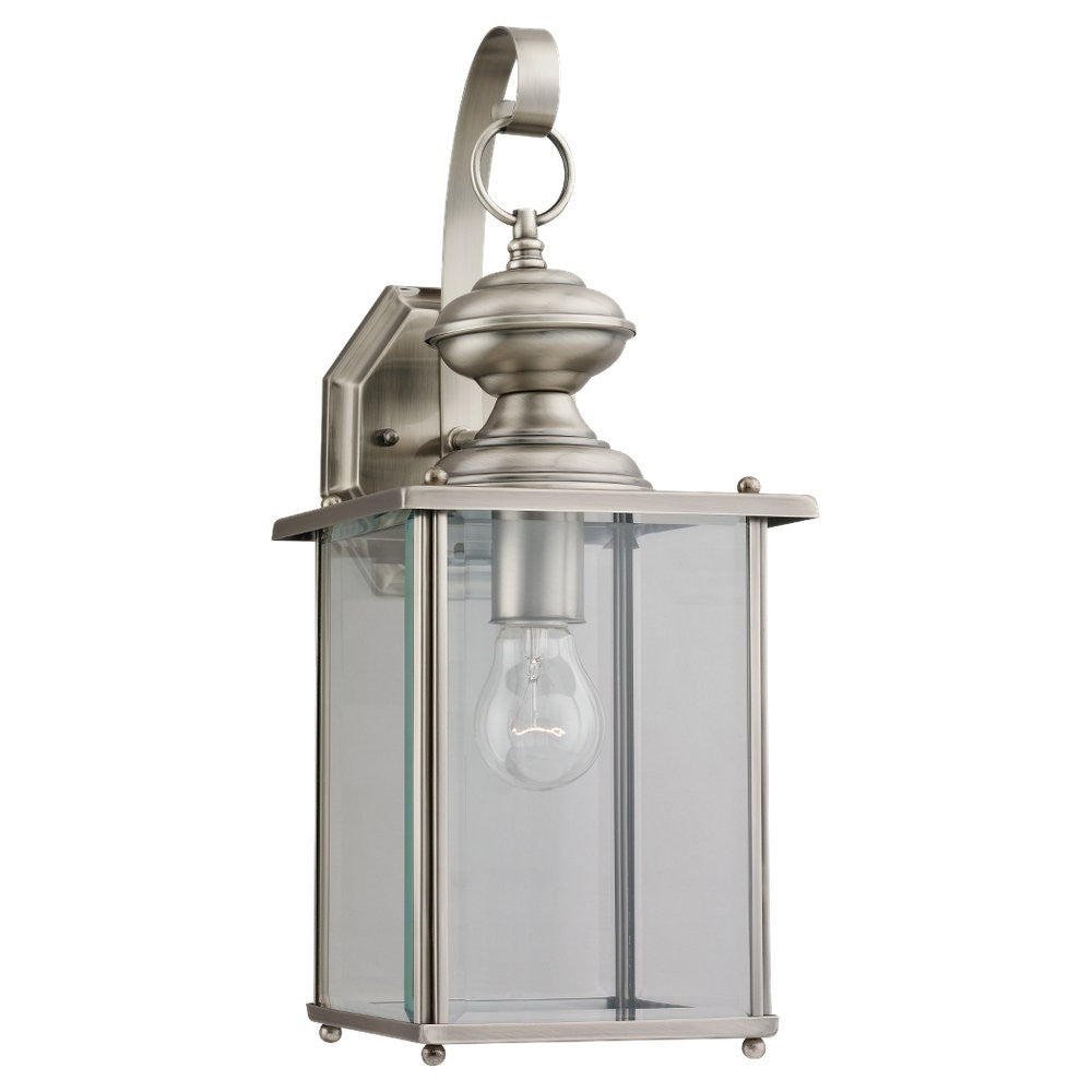 Generation Lighting - 8458-965 - One Light Outdoor Wall Lantern - Jamestowne - Antique Brushed Nickel