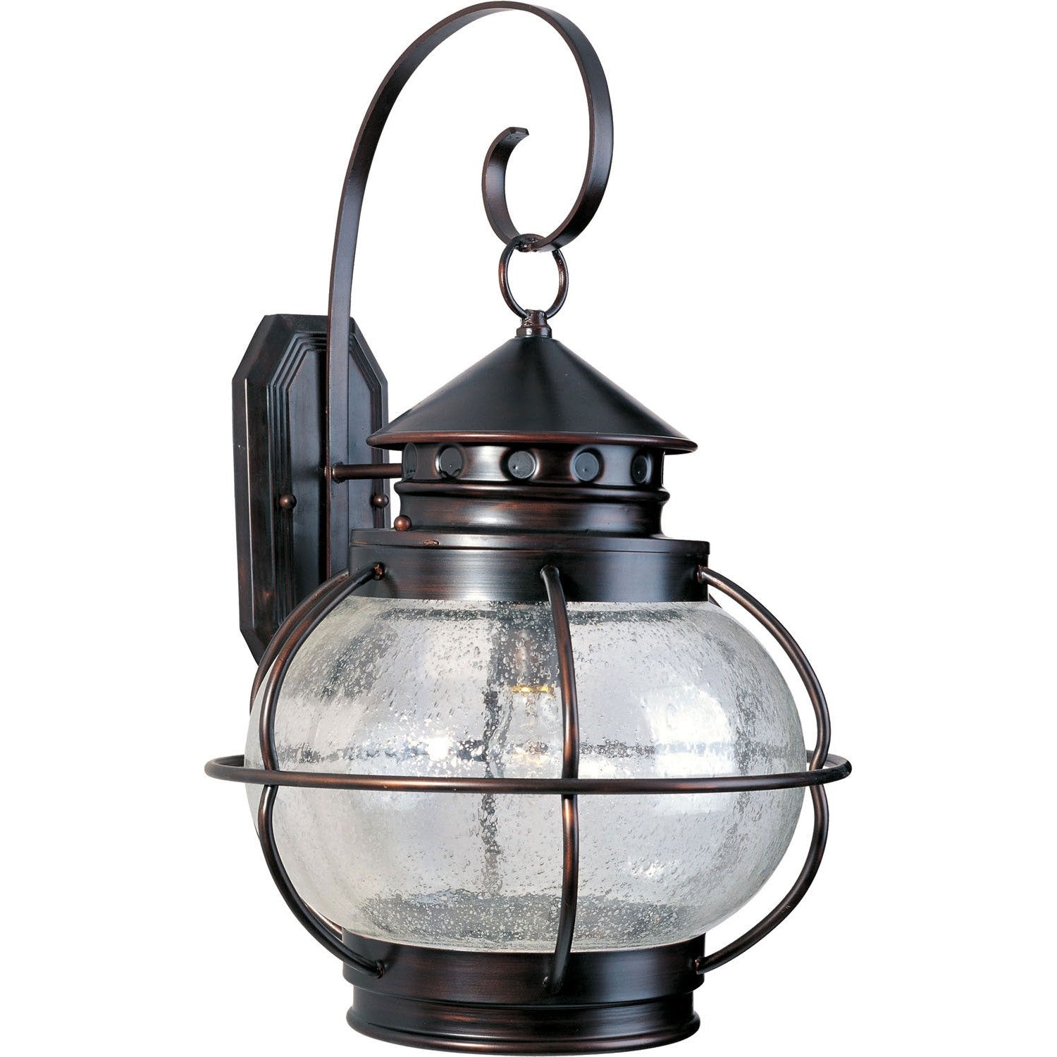 Maxim - 30504CDOI - One Light Outdoor Wall Lantern - Portsmouth - Oil Rubbed Bronze
