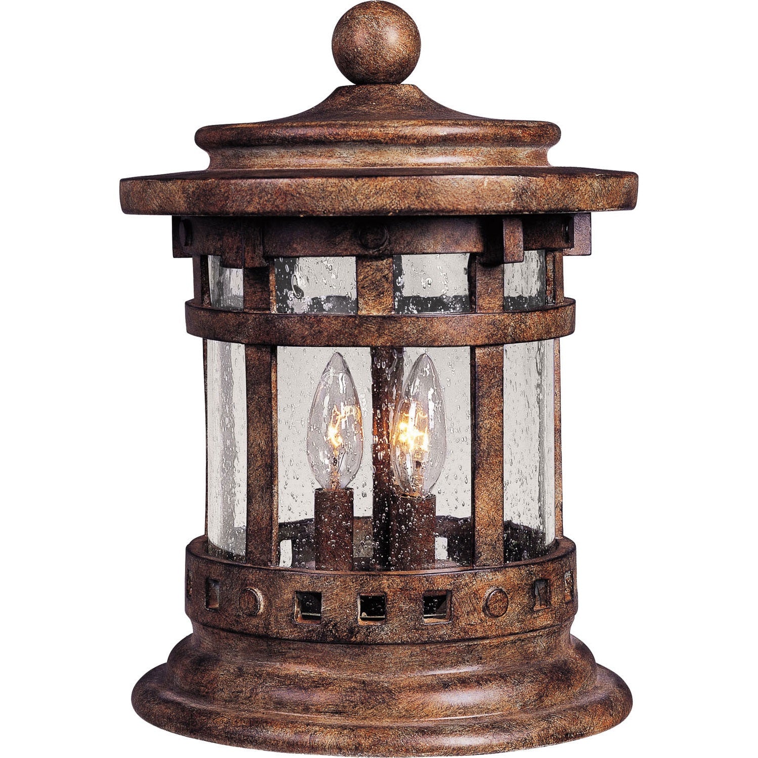 Maxim - 3132CDSE - Three Light Outdoor Deck Lantern - Santa Barbara DC - Sienna
