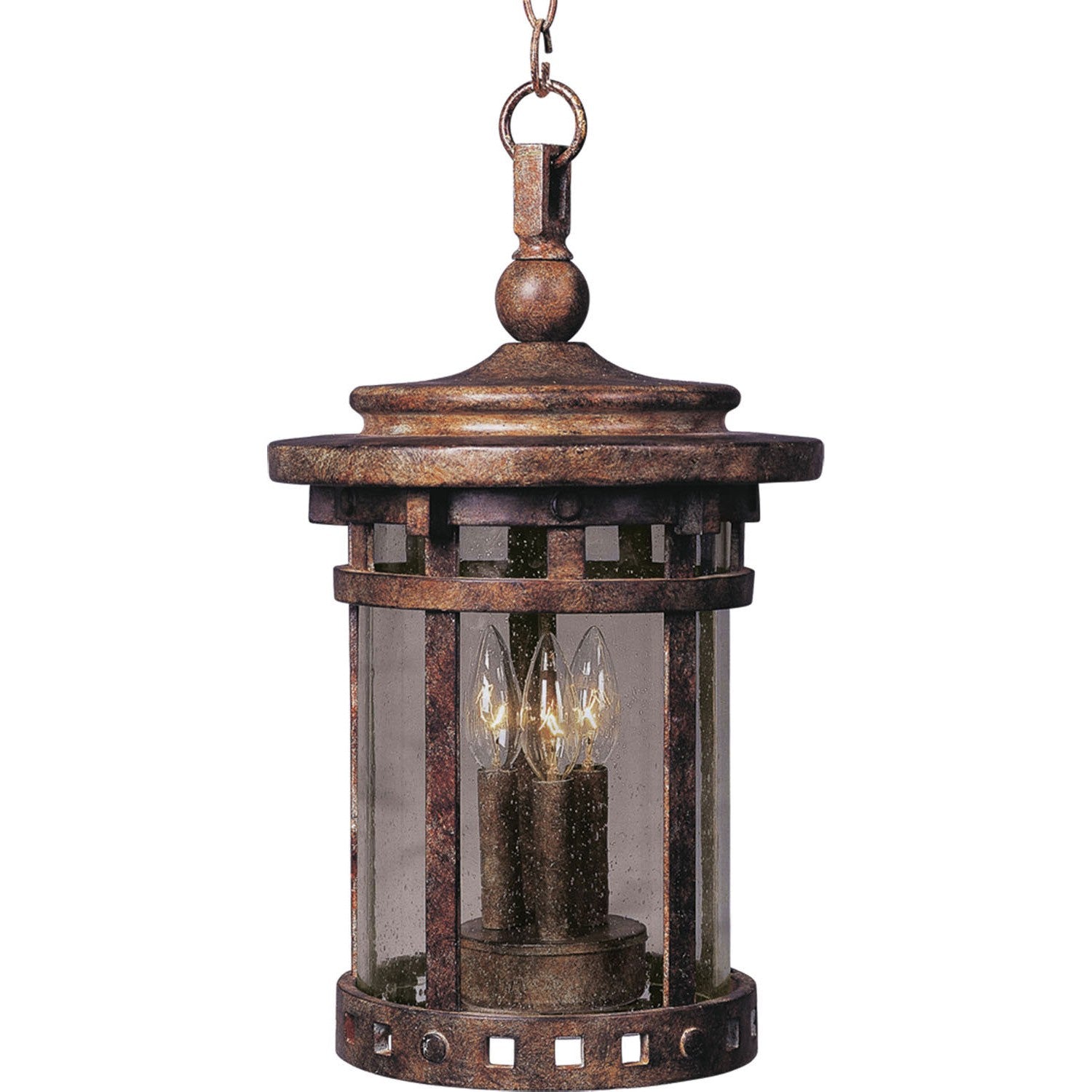 Maxim - 3138CDSE - Three Light Outdoor Hanging Lantern - Santa Barbara DC - Sienna
