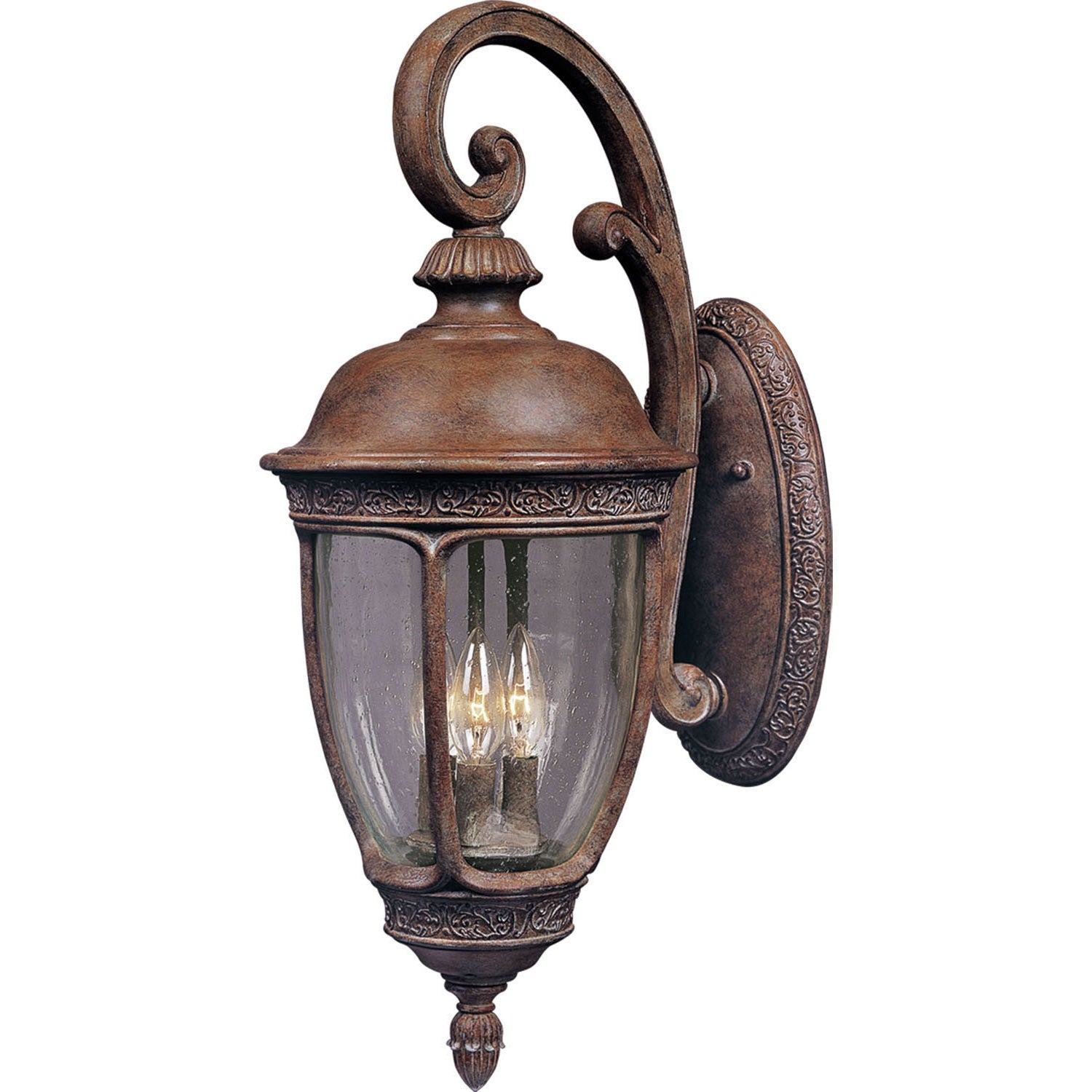 Maxim - 3464CDSE - Three Light Outdoor Wall Lantern - Knob Hill DC - Sienna