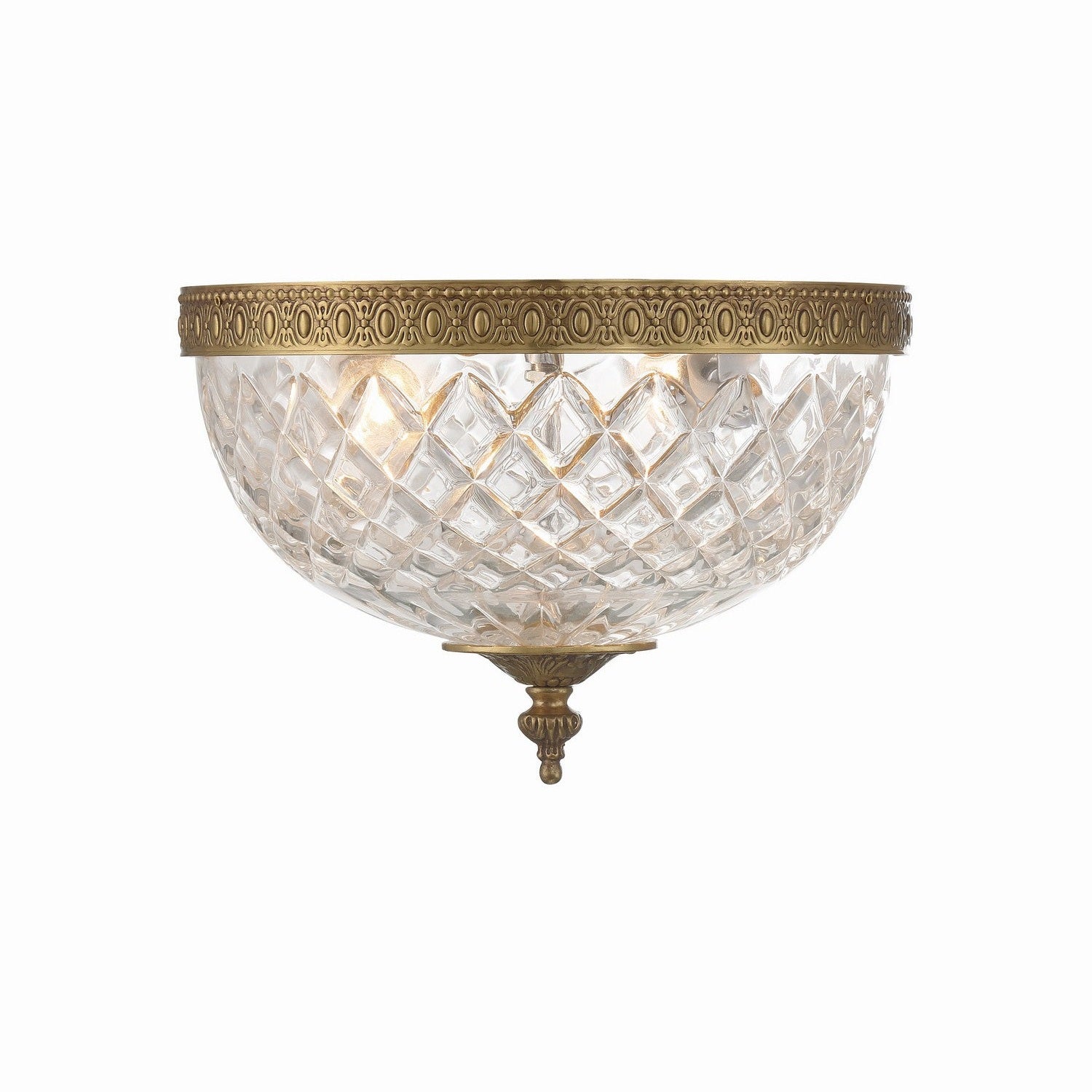 Crystorama - 117-10-OB - Two Light Flush Mount - Ceiling Mount - Olde Brass