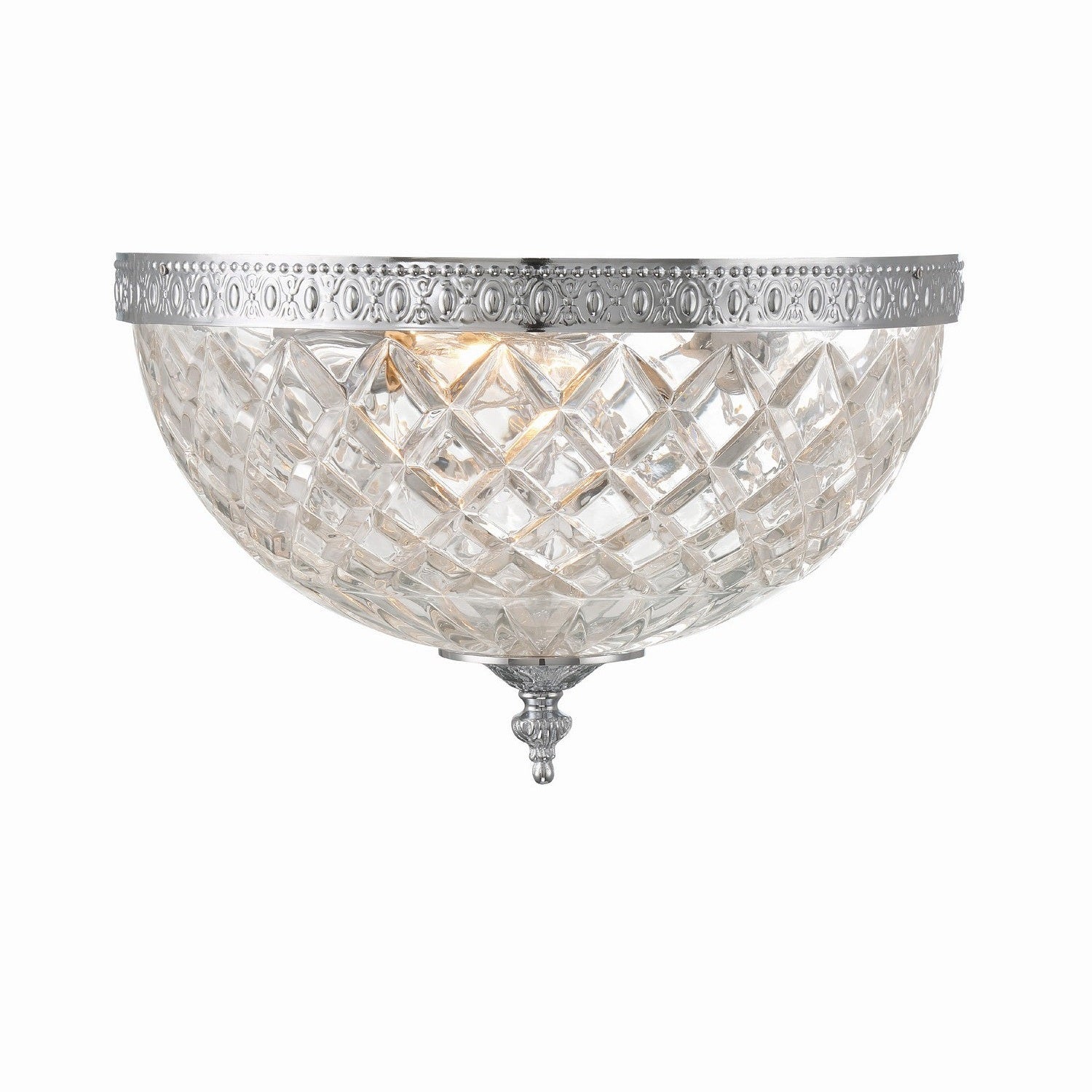 Crystorama - 117-12-CH - Three Light Flush Mount - Ceiling Mount - Polished Chrome