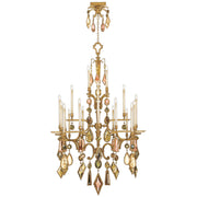 Fine Art Handcrafted Lighting - 714640-1ST - 24 Light Chandelier - Encased Gems - Gold
