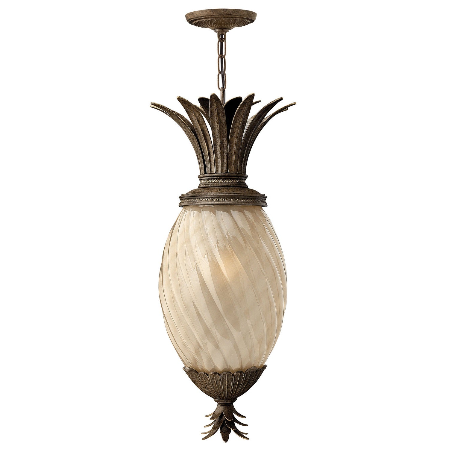 Hinkley - 2122PZ - LED Hanging Lantern - Plantation - Pearl Bronze