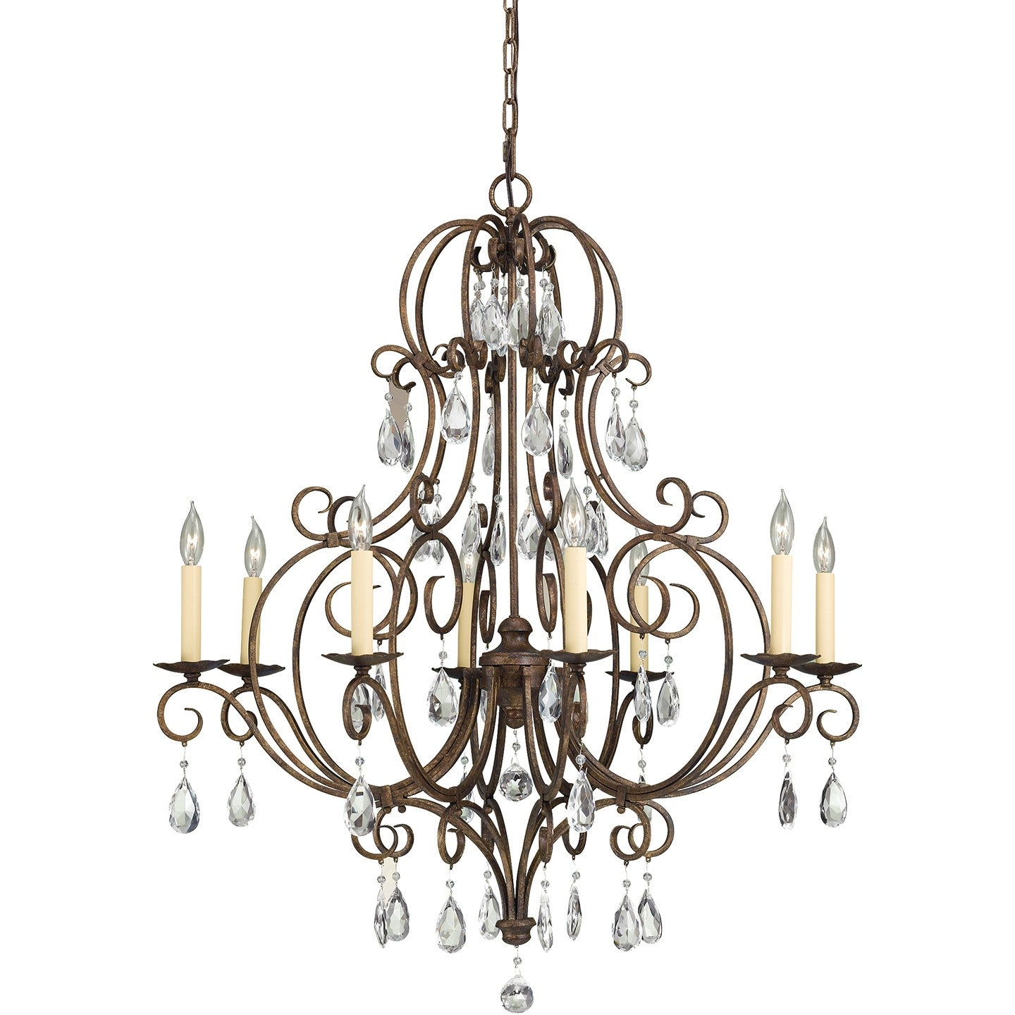 Generation Lighting - F2303/8MBZ - Eight Light Chandelier - Chateau - Mocha Bronze