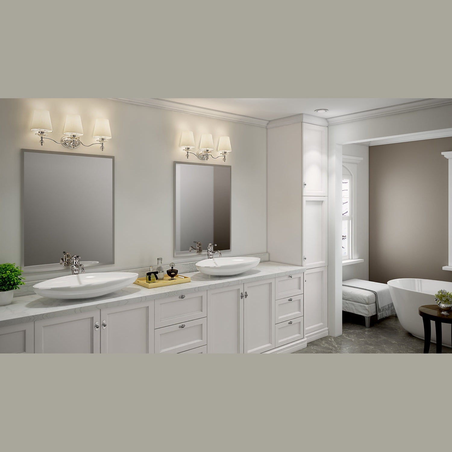 Quoizel - HS8603C - Three Light Bath Fixture - Hollister - Polished Chrome