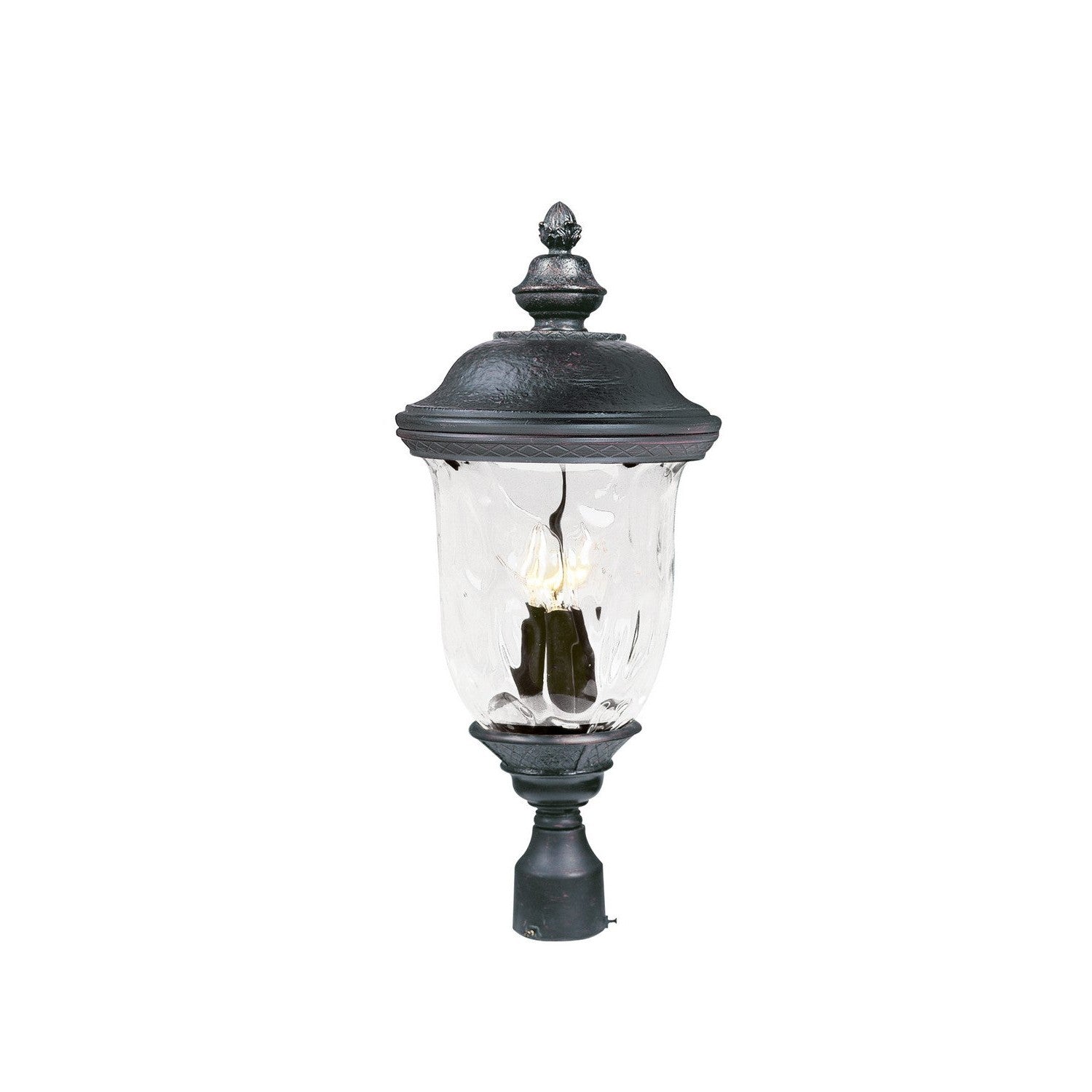 Maxim - 3420WGOB - Three Light Outdoor Pole/Post Lantern - Carriage House DC - Oriental Bronze