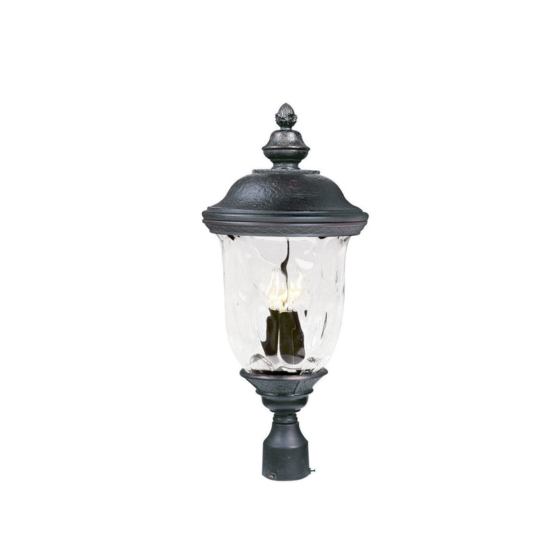 Maxim - 3420WGOB - Three Light Outdoor Pole/Post Lantern - Carriage House DC - Oriental Bronze