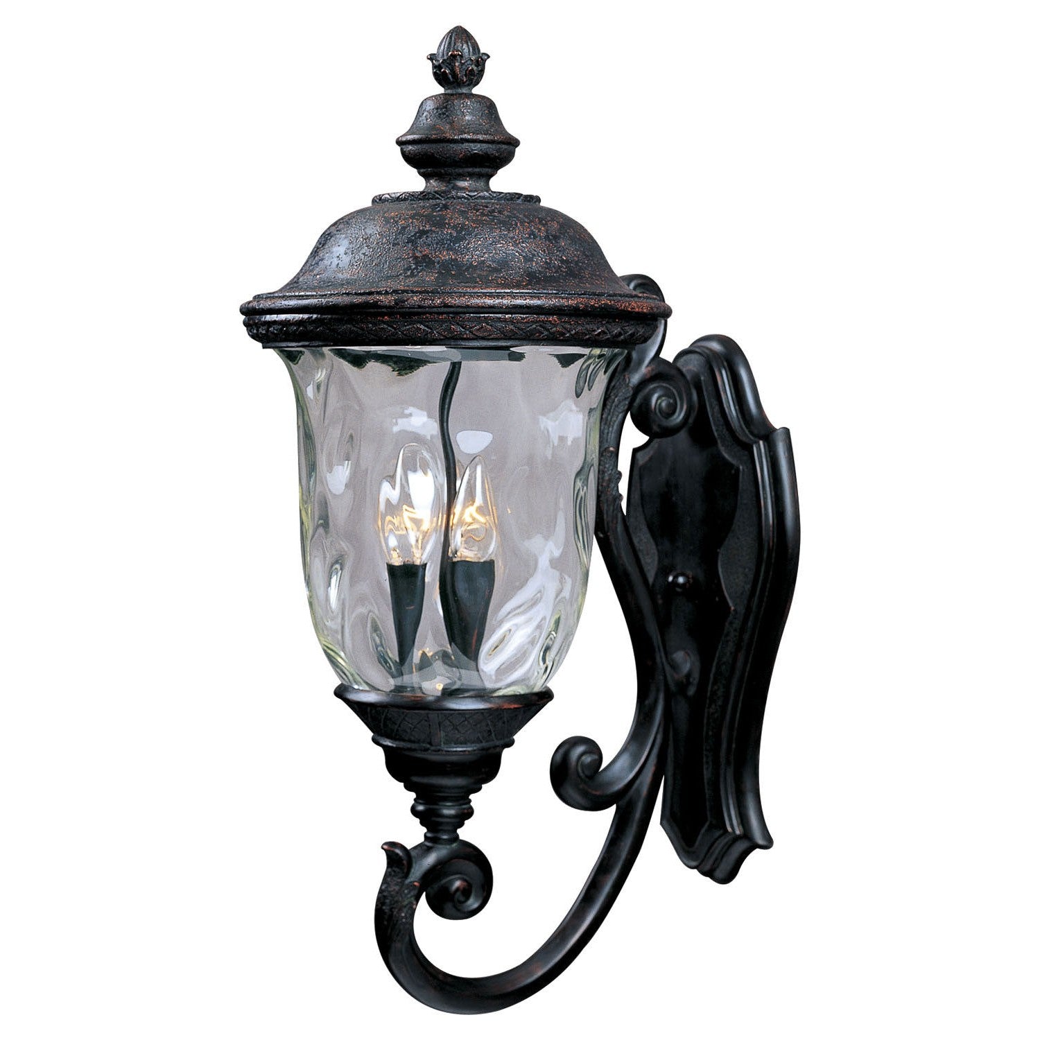 Maxim - 3424WGOB - Three Light Outdoor Wall Lantern - Carriage House DC - Oriental Bronze