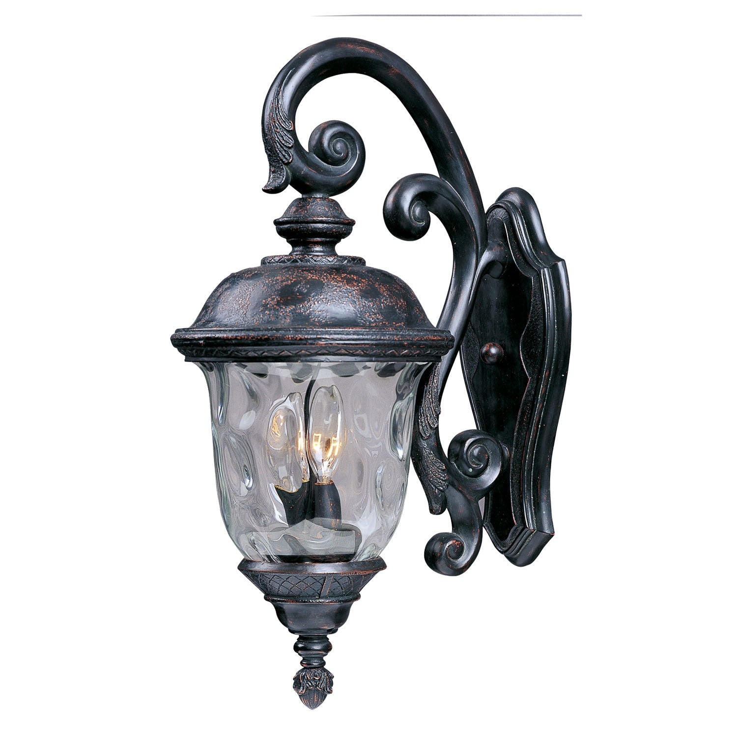 Maxim - 3497WGOB - Three Light Outdoor Wall Lantern - Carriage House DC - Oriental Bronze