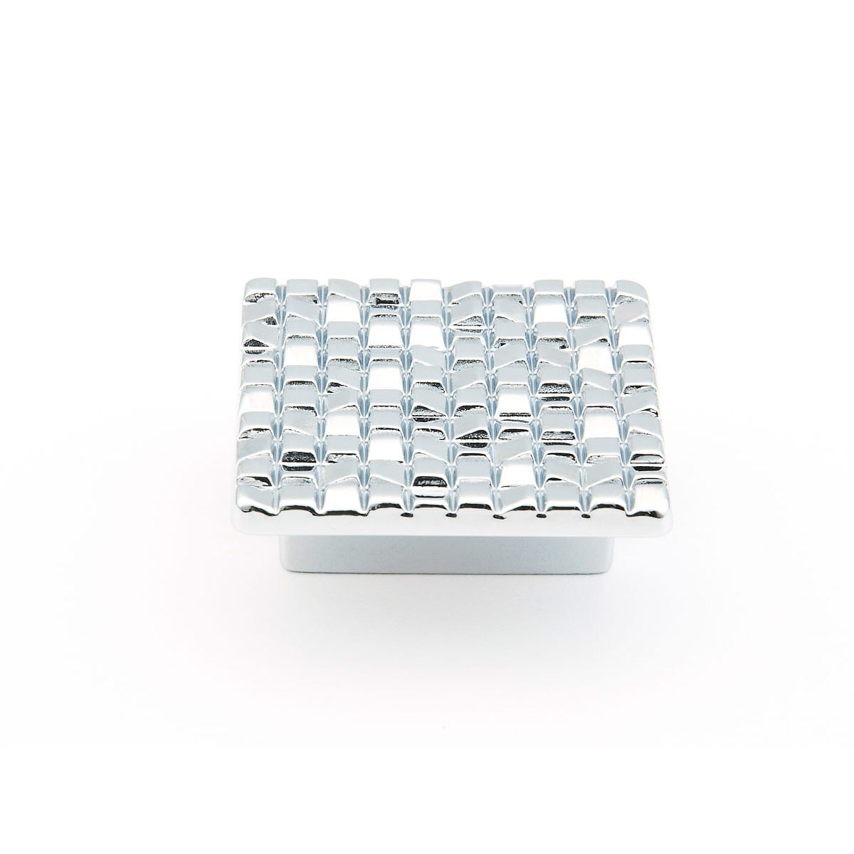 Schaub and Company - 234-26 - Mosaic 1-7/8" Designer Square Cabinet Knob - Made in Italy in Chrome