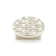 Mosaic 2" Designer Large Round Textured 3D Surface Luxury Cabinet Knob - Made in Italy