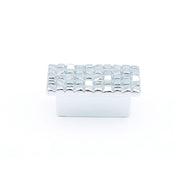 Schaub and Company - 235-26-25PACK - Mosaic Pack of (25) - 1-7/8" Rectangular Luxury Designer "T" Cabinet Knobs - Made in Italy in Chrome