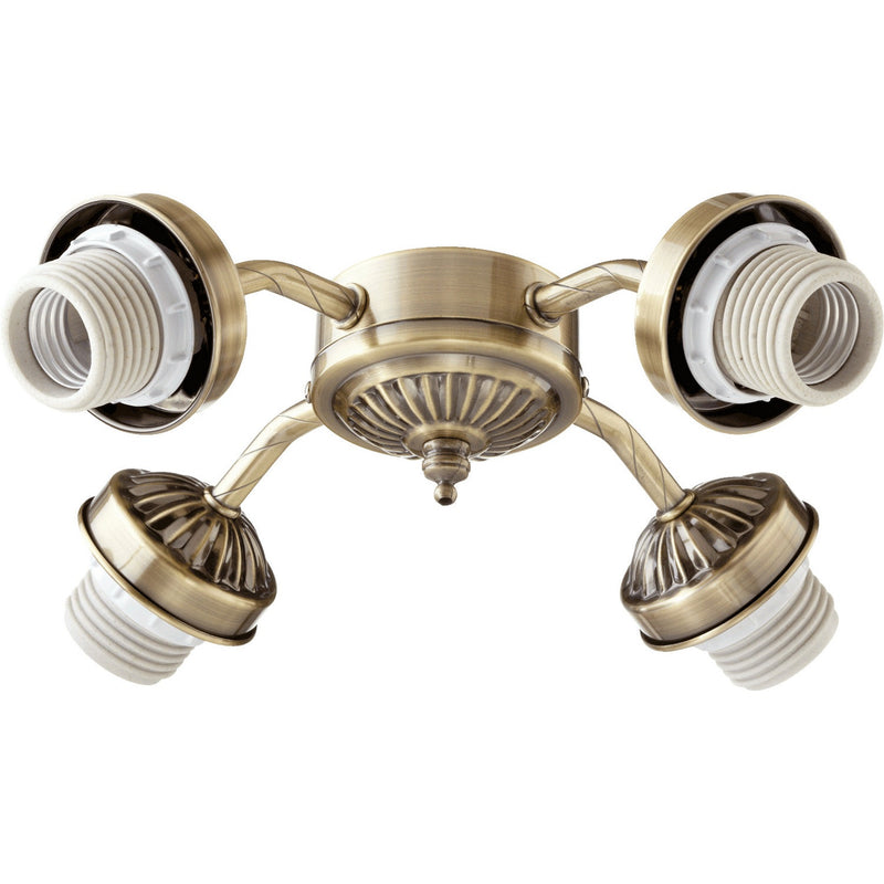 Quorum - 2444-804 - LED Fan Light Kit - 2444 Light Kits - Antique Brass
