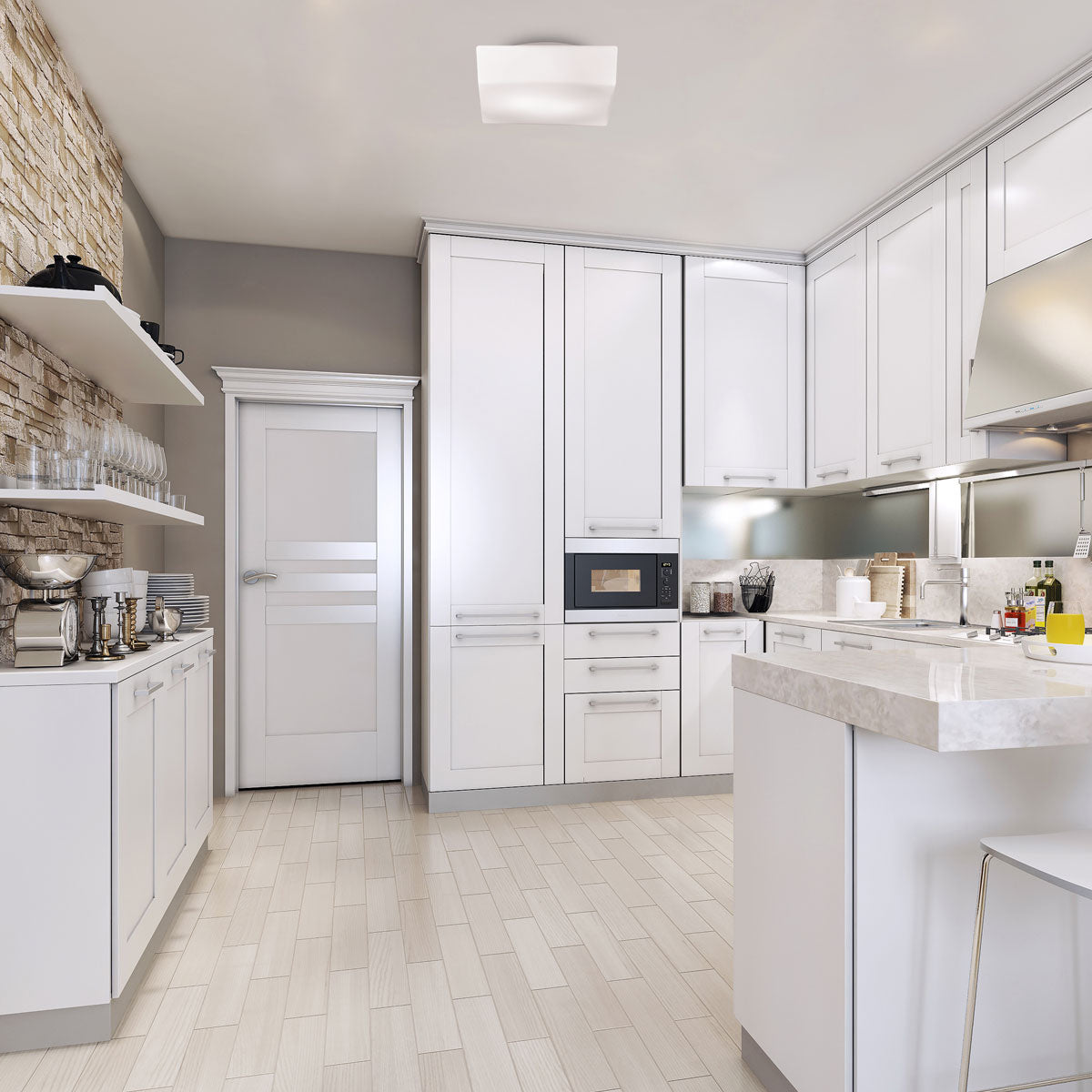 Eurofase - 16621-015 - One Light Flushmount - Amata - White