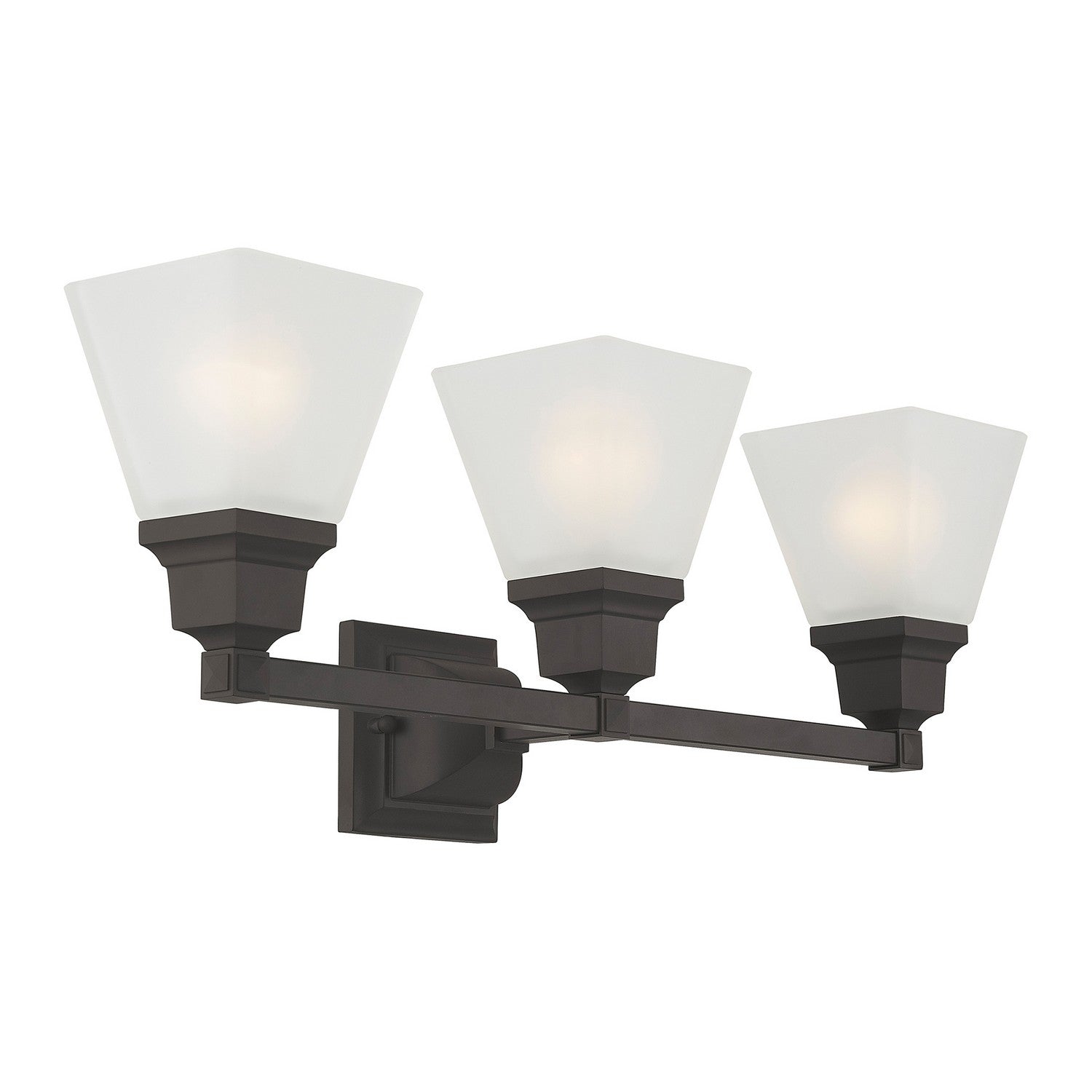 Livex Lighting - 1033-07 - Three Light Bath Vanity - Mission - Bronze