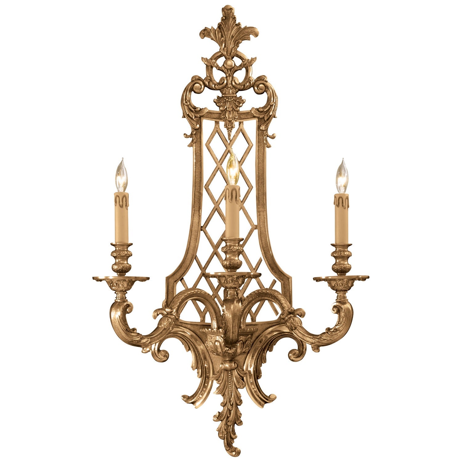 Metropolitan - N9803 - Three Light Wall Sconce - Metropolitan - Renaissance Gold