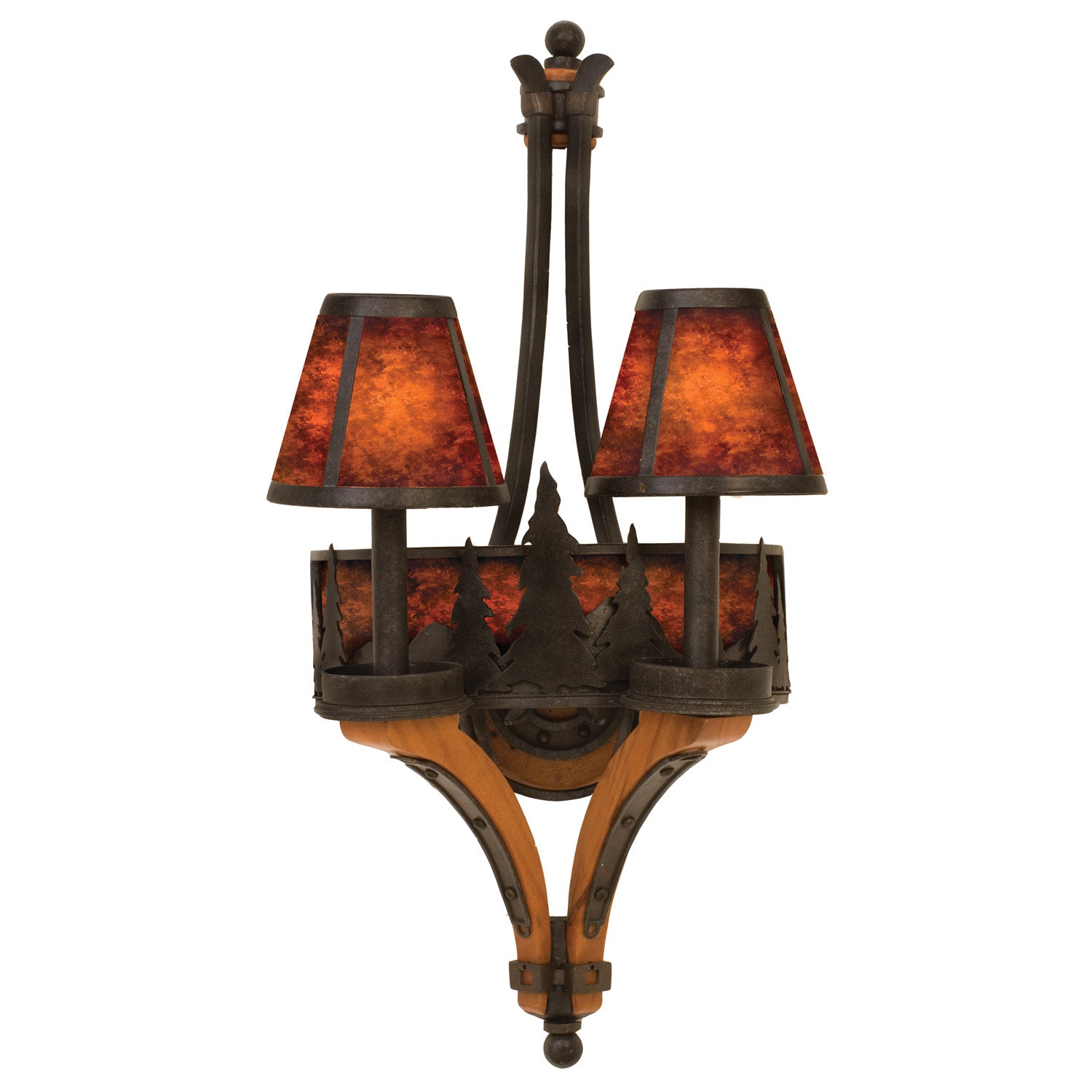Kalco - 5822NI - Two Light Wall Bracket - Aspen - Natural Iron