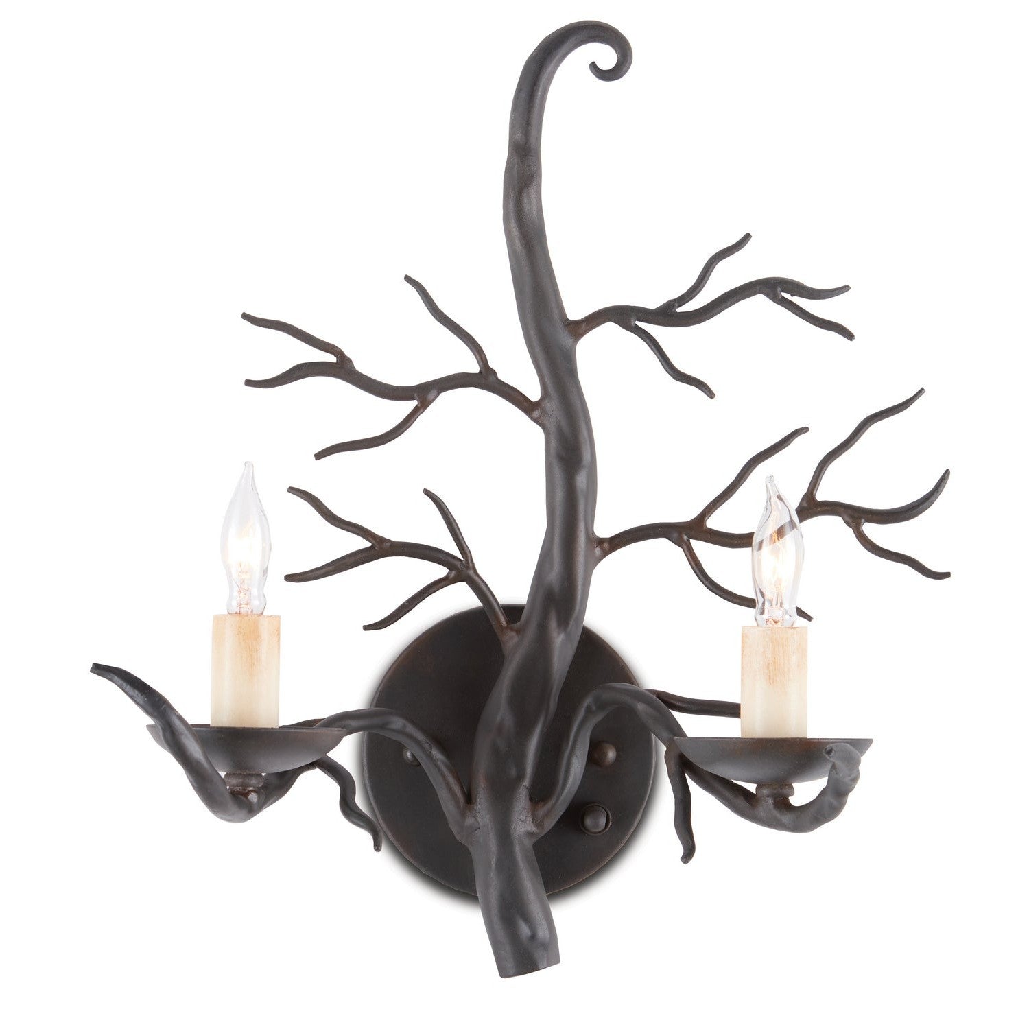 Currey and Company - 5307 - Two Light Wall Sconce - Old Iron