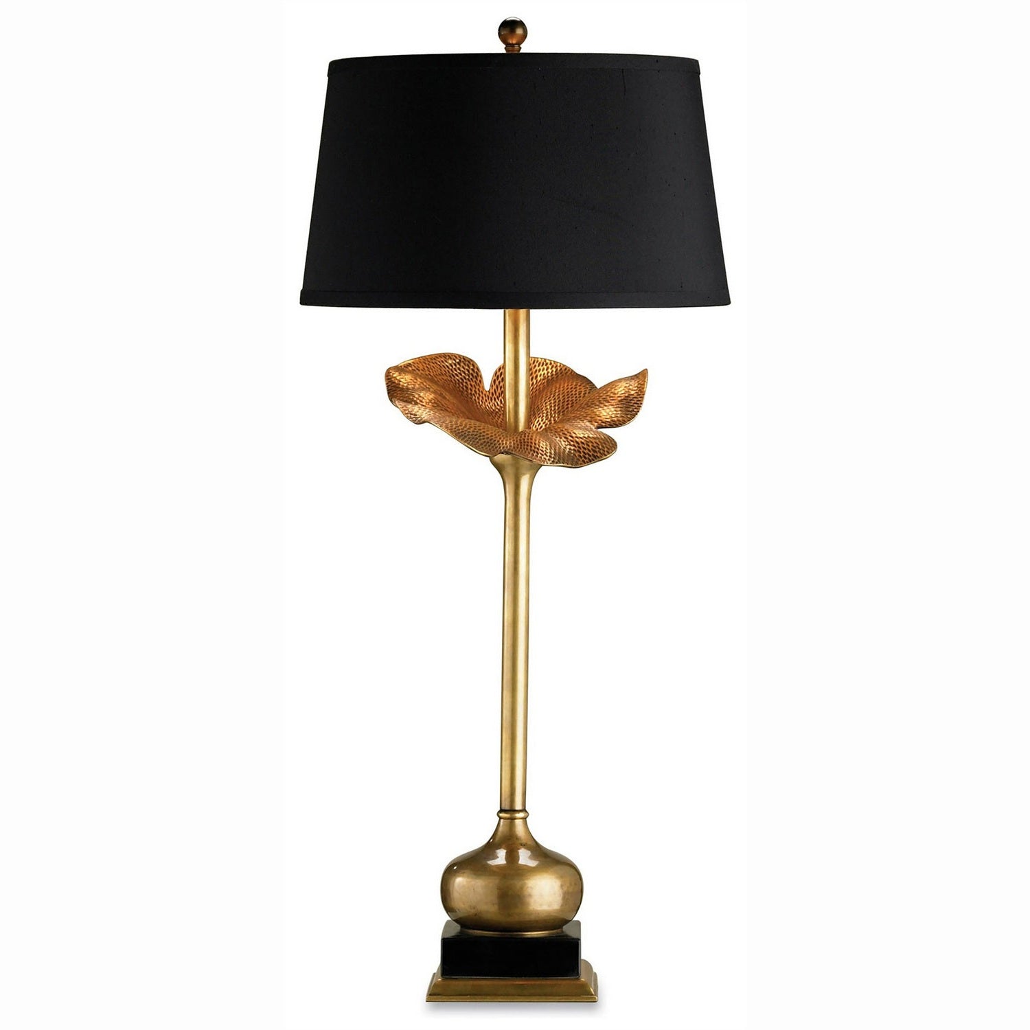 Currey and Company - 6240 - One Light Table Lamp - Metamorphosis Brass Table Lamp - Antique Brass/Black
