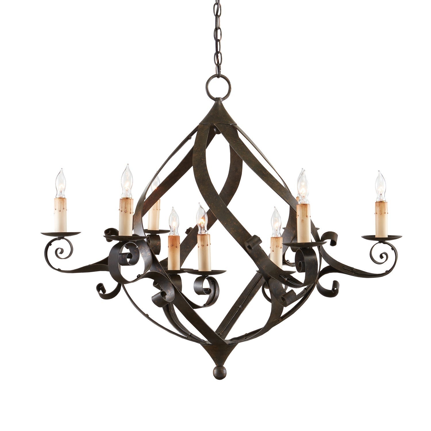 Currey and Company - 9528 - Nine Light Chandelier - Gramercy Chandelier - Mayfair