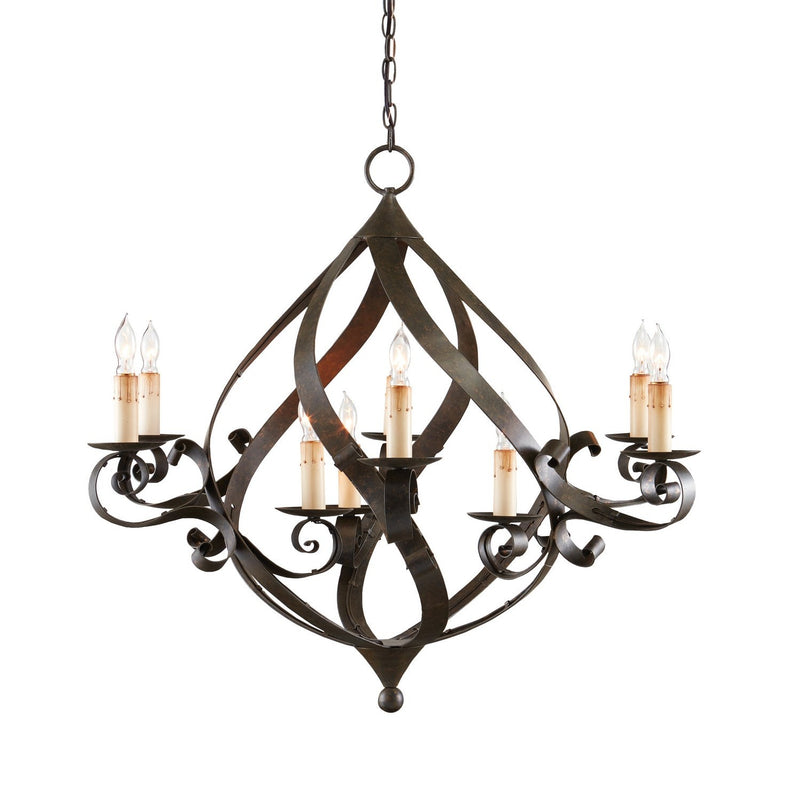 Currey and Company - 9528 - Nine Light Chandelier - Gramercy Chandelier - Mayfair