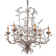 Currey and Company - 9882 - Six Light Chandelier - Crystal Bud Collection - Cupertino