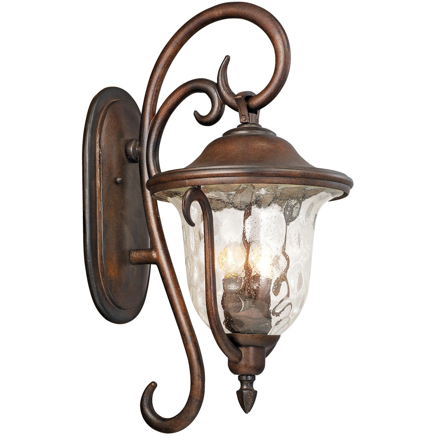 Kalco - 9002BB - Three Light Outdoor Wall Bracket - Santa Barbara Outdoor - Burnished Bronze