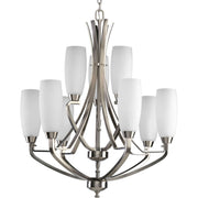 Progress Lighting - P4439-09 - Nine Light Chandelier - Wisten - Brushed Nickel