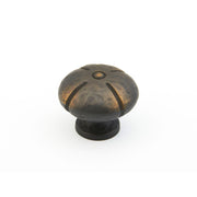 Siena 1-1/2" Rustic Farmhouse Round Cabinet Knob - 10 PACK - 10 Pack