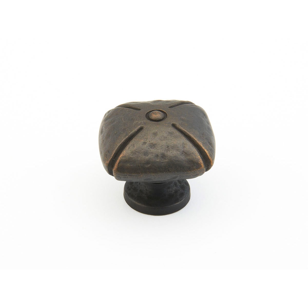 Siena 1-3/8" Rustic Farmhouse Square Cabinet Knob