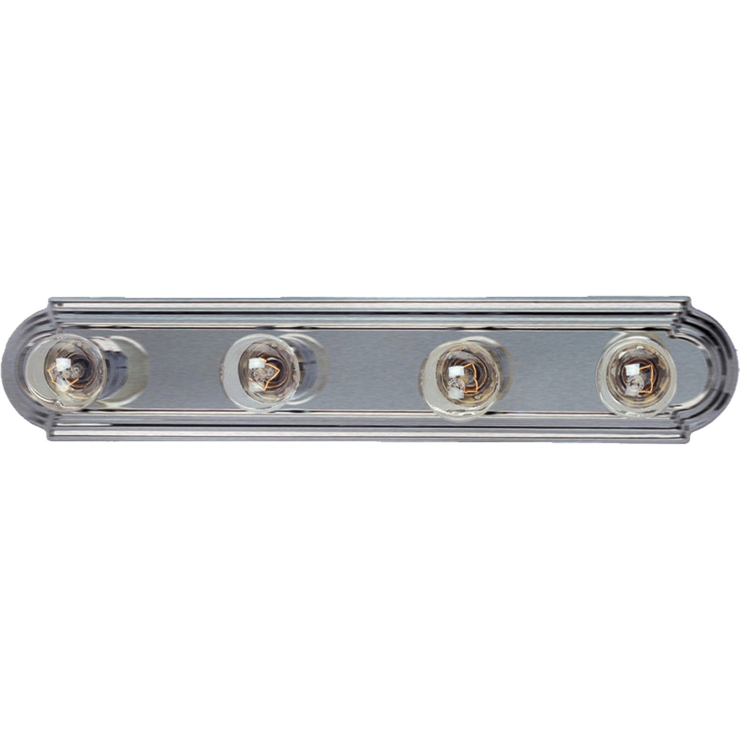 Maxim - 7124SN - Four Light Bath Vanity - Essentials - 712x - Satin Nickel