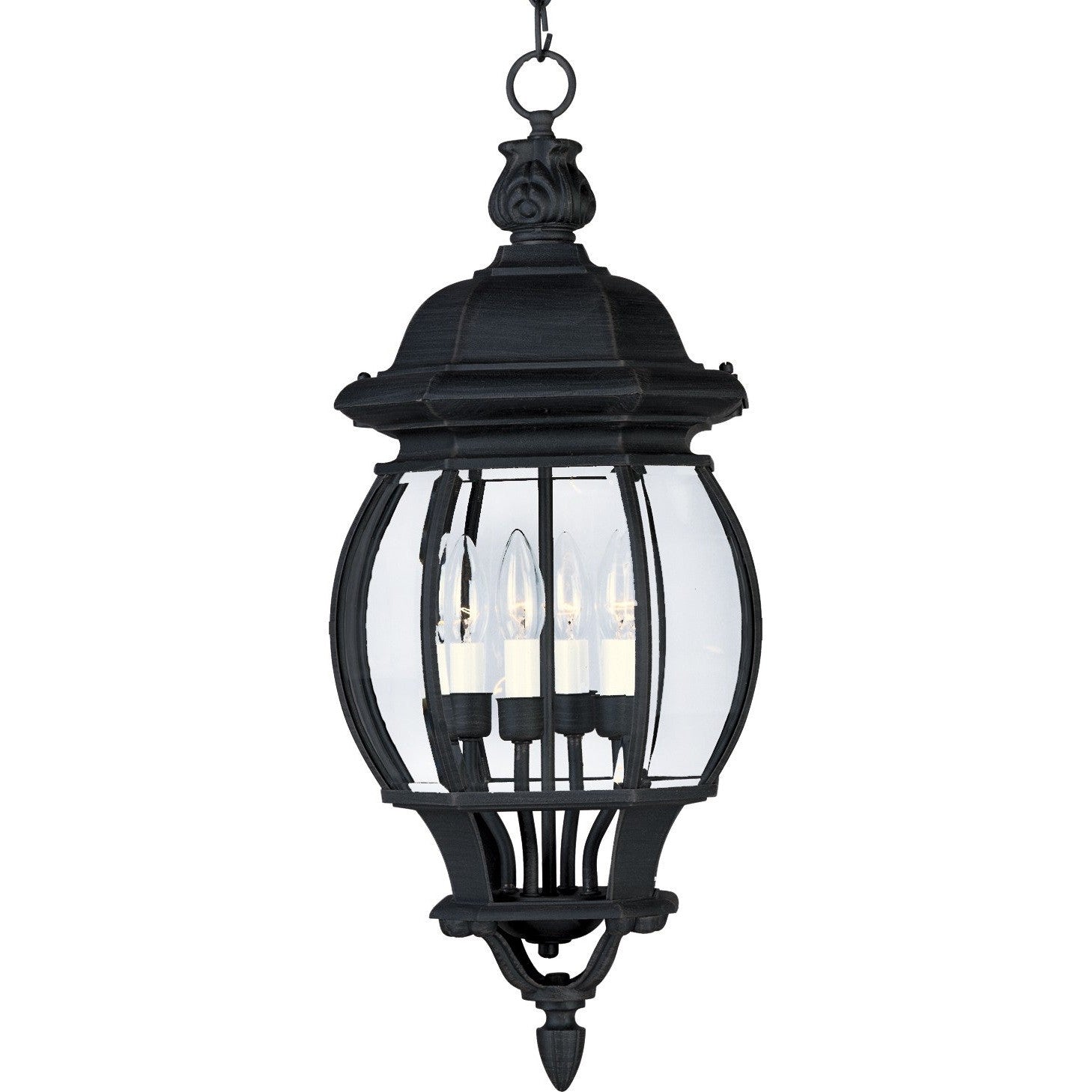 Maxim - 1039BK - Four Light Outdoor Hanging Lantern - Crown Hill - Black
