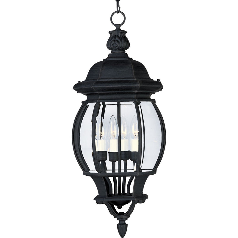Maxim - 1039BK - Four Light Outdoor Hanging Lantern - Crown Hill - Black