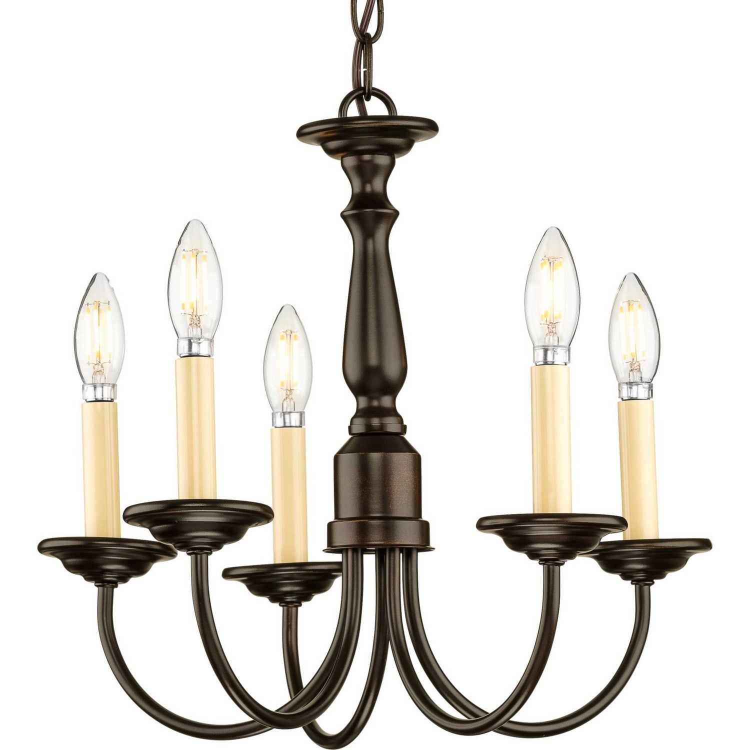 Progress Lighting - P4009-20 - Five Light Chandelier - Five Light - Antique Bronze