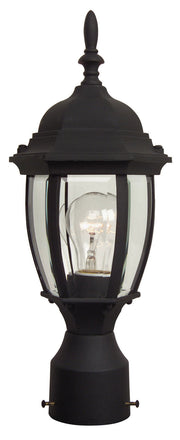 Craftmade - Z265-TB - One Light Post Mount - Bent Glass Cast - Textured Black