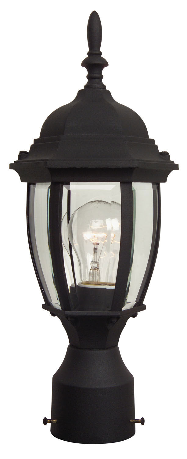 Craftmade - Z265-TB - One Light Post Mount - Bent Glass Cast - Textured Black