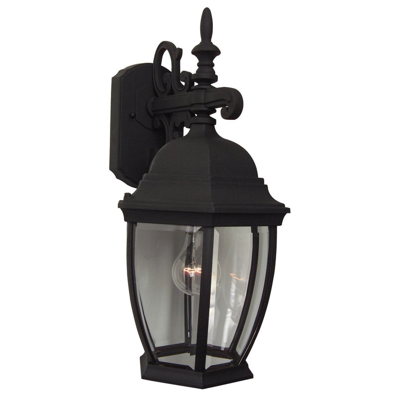 Craftmade - Z284-TB - One Light Wall Mount - Bent Glass Cast - Textured Black
