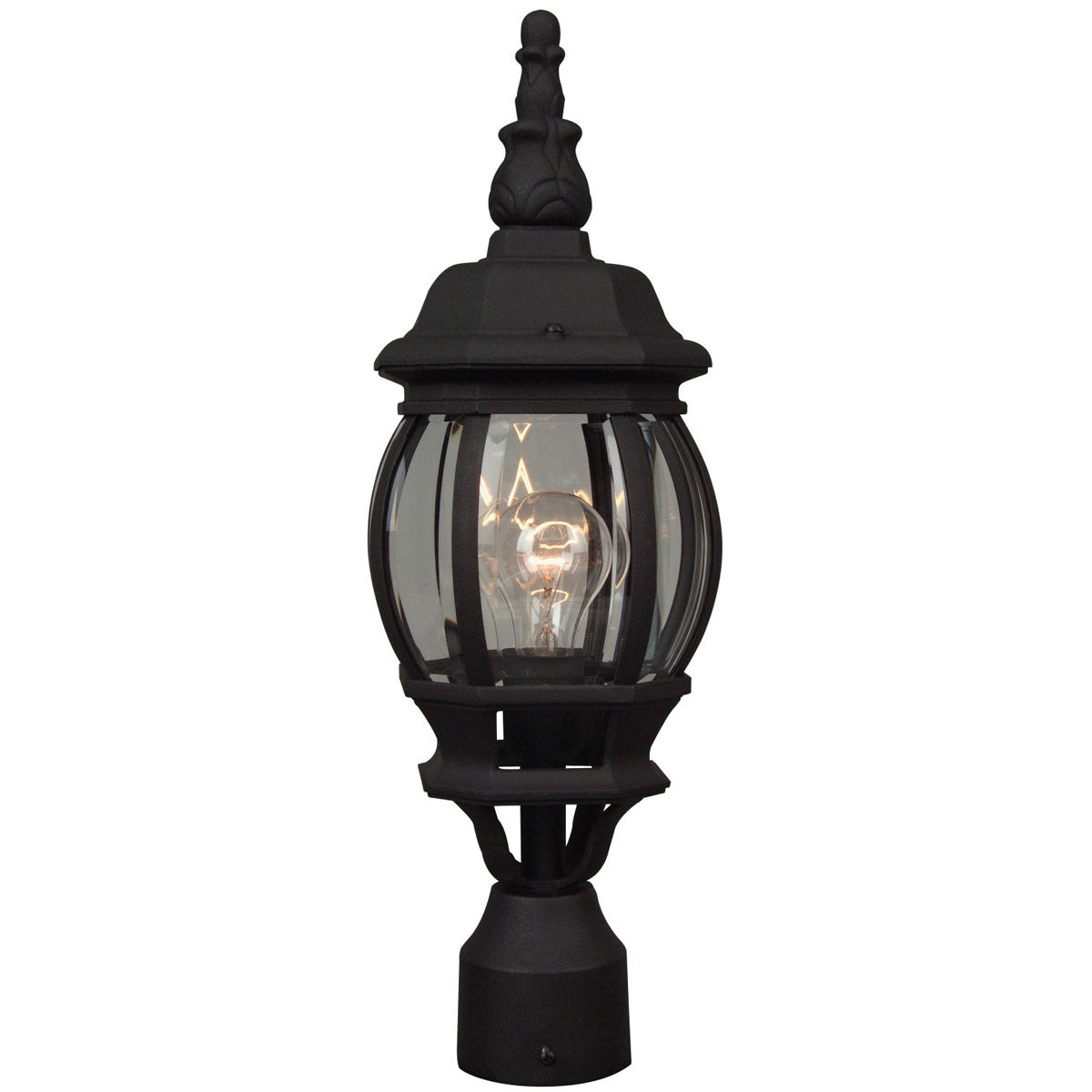 Craftmade - Z325-TB - One Light Post Mount - French Style - Textured Black