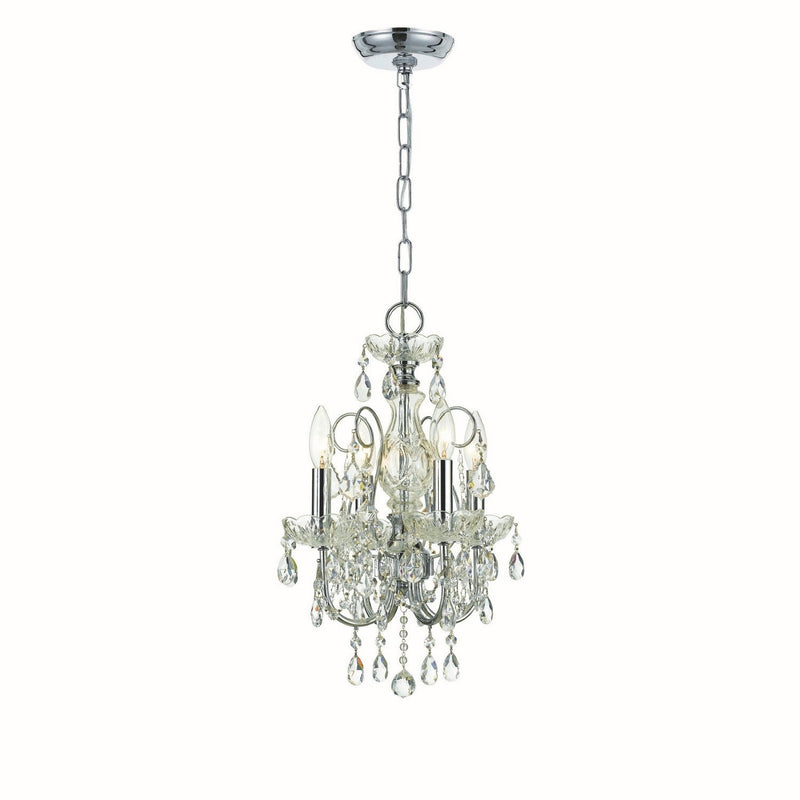 Crystorama - 3224-CH-CL-S - Four Light Mini Chandelier - Imperial - Polished Chrome