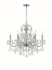 Crystorama - 3226-CH-CL-S - Six Light Chandelier - Imperial - Polished Chrome