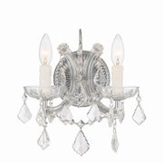 Crystorama - 4472-CH-CL-S - Two Light Wall Sconce - Maria Theresa - Polished Chrome