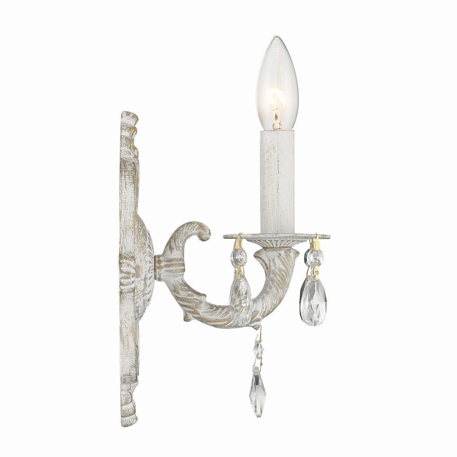 Crystorama - 5021-AW-CL-MWP - One Light Wall Sconce - Paris Market - Antique White