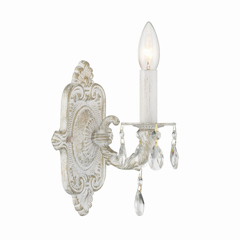 Crystorama - 5021-AW-CL-MWP - One Light Wall Sconce - Paris Market - Antique White