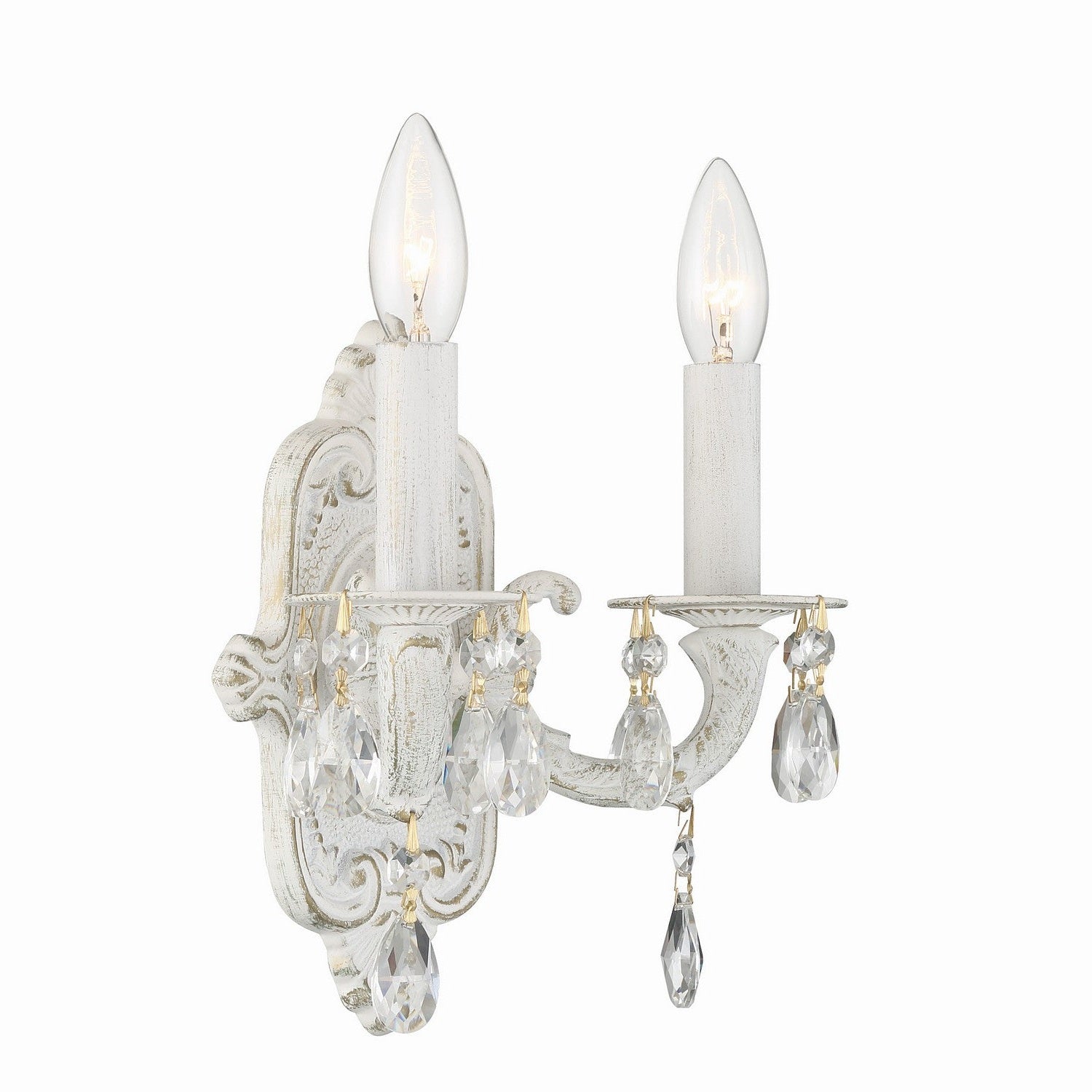 Crystorama - 5022-AW-CL-MWP - Two Light Wall Sconce - Paris Market - Antique White